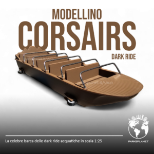 Modellino dark ride corsairs in scala 1:25
